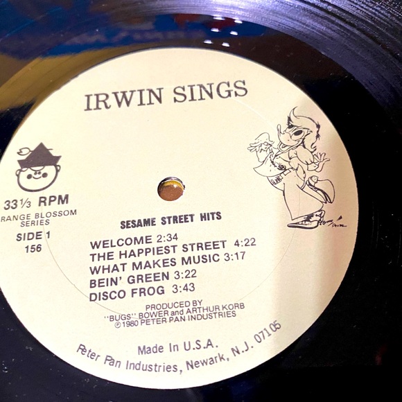 SESAME STREET IRWIN SINGS SESAME STREET HITS VTG 1980 VINYL RECORD ALBUM 12” - Picture 11 of 16